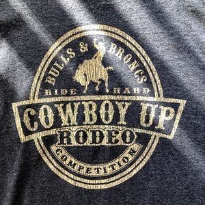 Cowboy Up Brand Like New T Shirt.